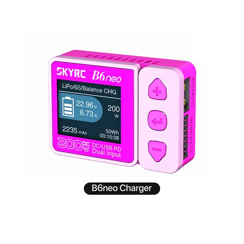 Color: WHITE, Ships From: CHINA - 2023 SkyRC B6neo Smart Charger DC 200W PD 80W Battery Balance Charger SK-100198 B6 neo Xmas tree version