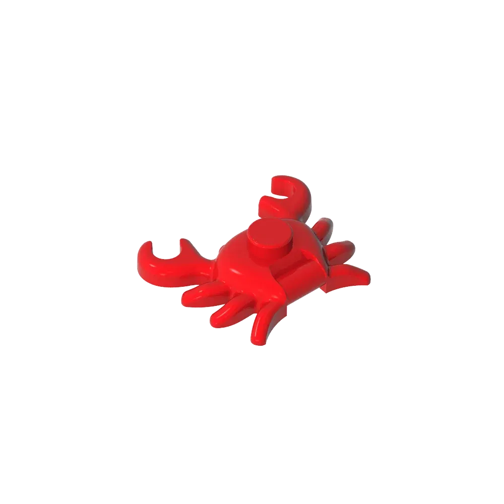 Color: Red - Gobricks GDS-2024 Animal, Crab  compatible with lego 33121 Assembles Building Blocks children's toys