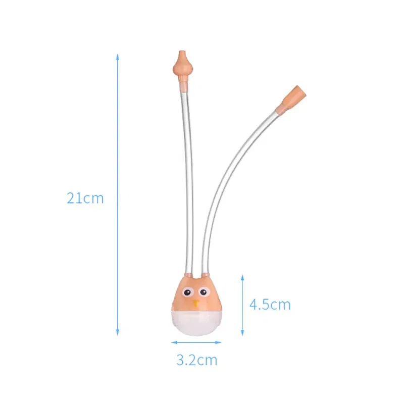 Color: GRAY - Baby Nose Clean Silicone Infant Nasal Aspirator Wash Your Nose Care Baby Nose Nasal Inhaler Infant Preventing Backflow Aspirator
