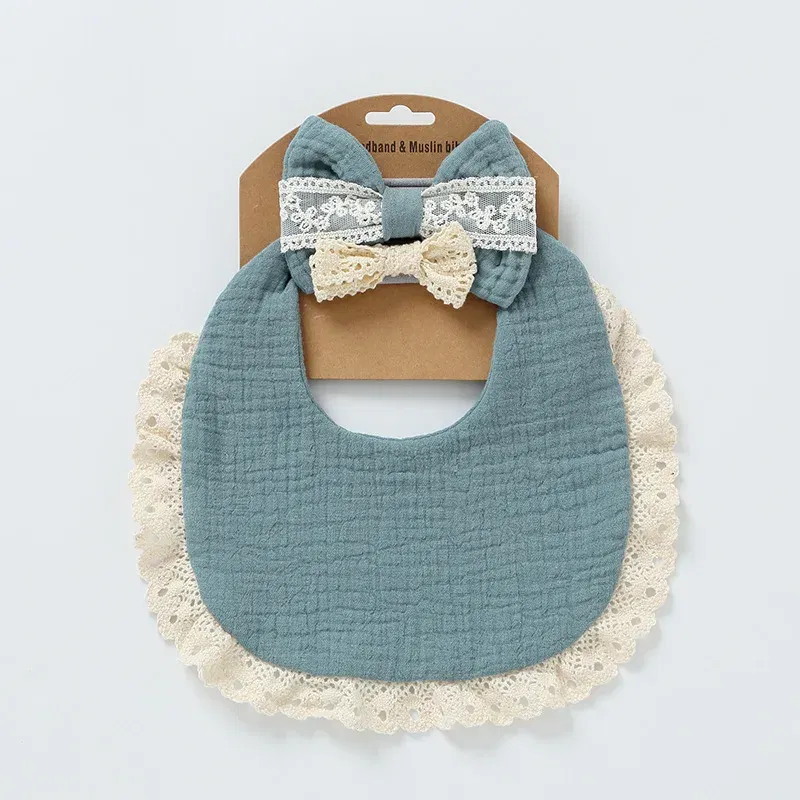 Color: SKY BLUE, Kid Size: 3M - Personalized embroidered baby bib, baby pure cotton gauze bib, mouth in water, baby anti spitting, newborn bib, men's and women'