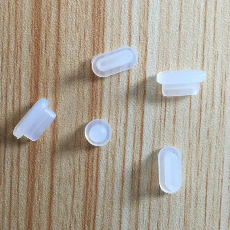 Color: Blue - 5pcs/set Silicone Data Port Anti Dustproof Plugs For MacBook Air 13 A1932 Touch Bar 13&15 Dust Plug Stopper Cover Set