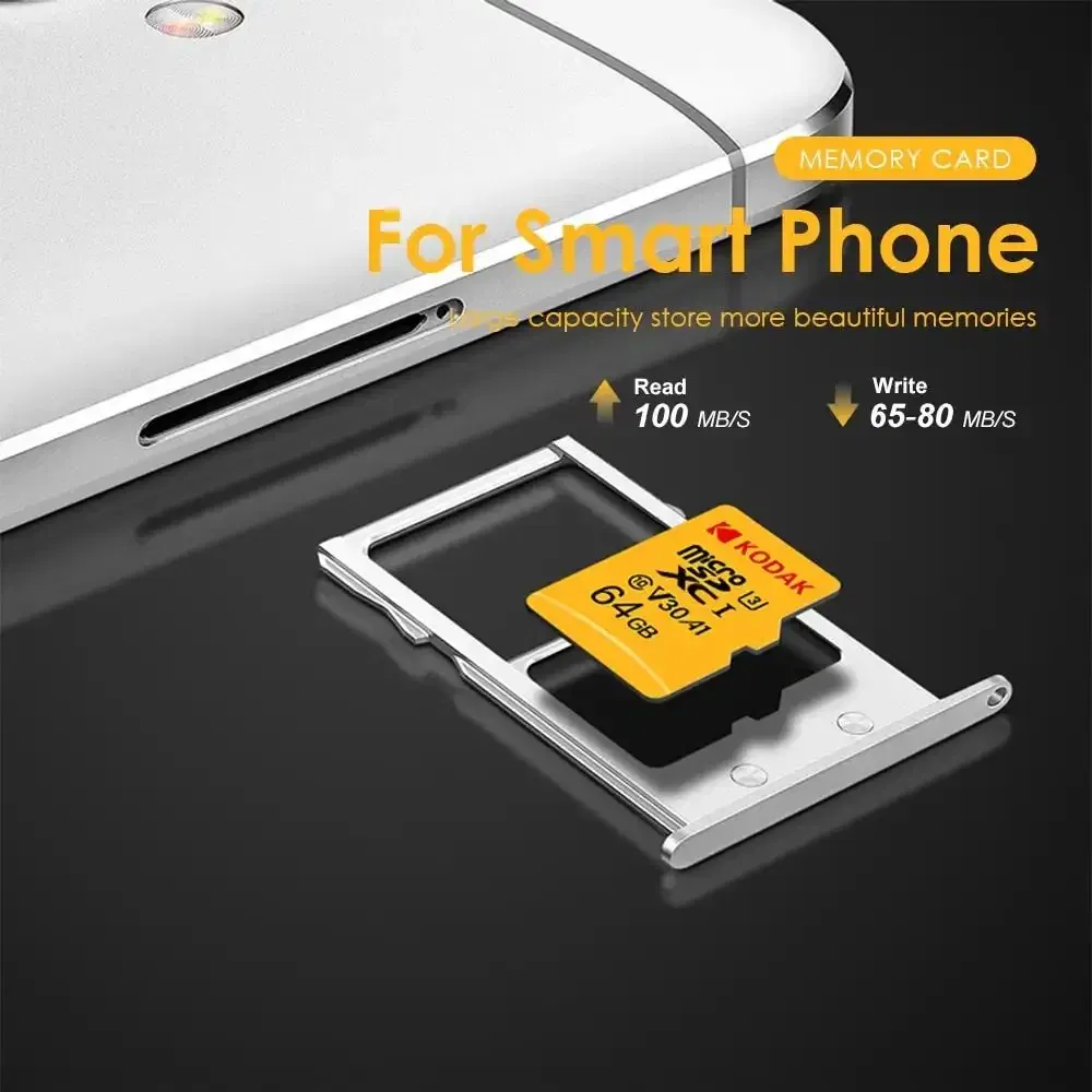 Capacity: 4GB - KODAK Micro SD Card Driving Recorder 64GB Memory Card For Mobile Phone PC Earphone Speaker HD Camera