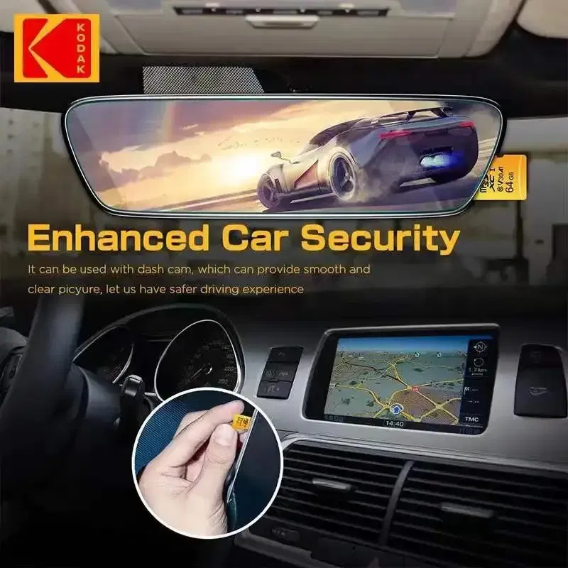 Capacity: 4GB - KODAK Micro SD Card Driving Recorder 64GB Memory Card For Mobile Phone PC Earphone Speaker HD Camera