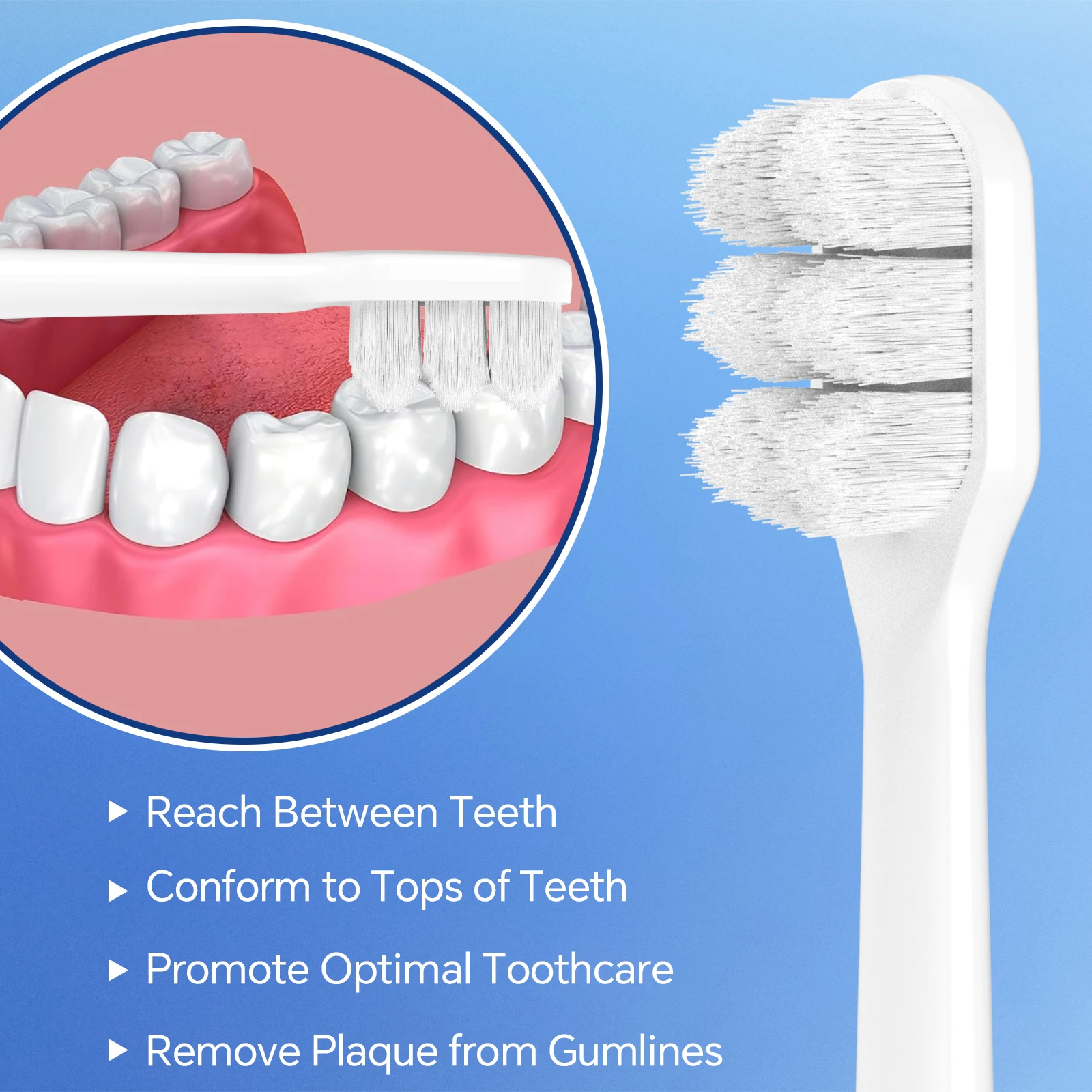 Color: Ivory - Ultra Soft Replacement Toothbrush Brush Heads Compatible with Philips Sonicare Electric Toothbrush for Sensitive Teeth Gums Care