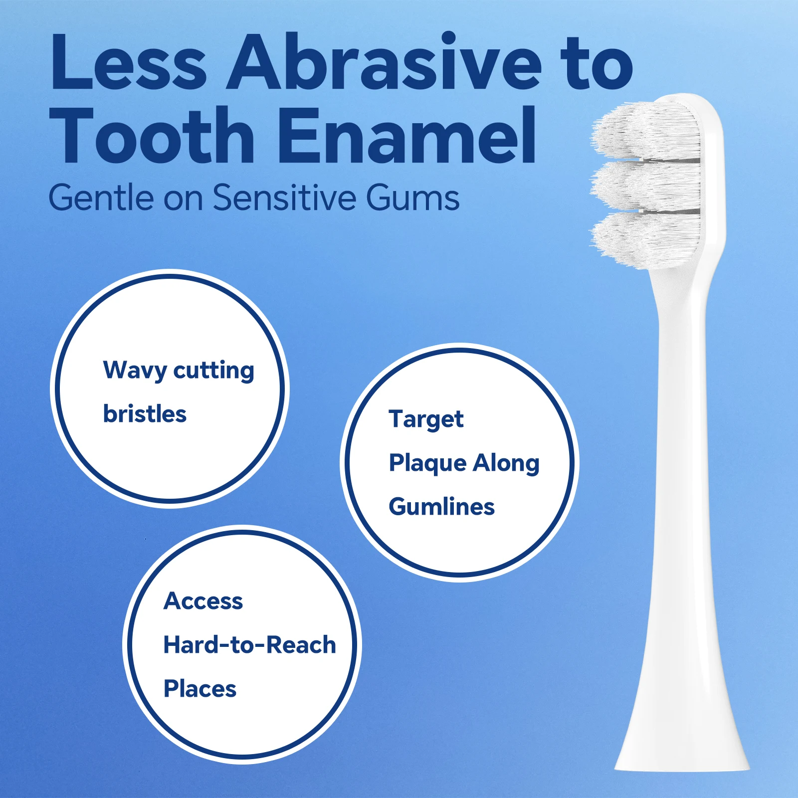 Color: Ivory - Ultra Soft Replacement Toothbrush Brush Heads Compatible with Philips Sonicare Electric Toothbrush for Sensitive Teeth Gums Care