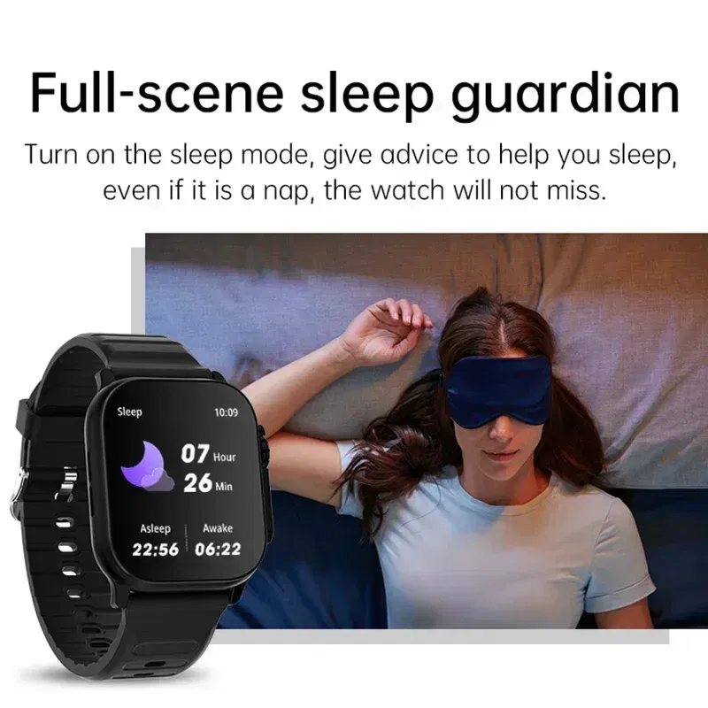 Color: black, Size: L - New Watch T900 U2 Smart Watch 49mm 2024 New NFC Men Women GPS Track Bluetooth Call BT Music Games Wireless Charging Smartwatch