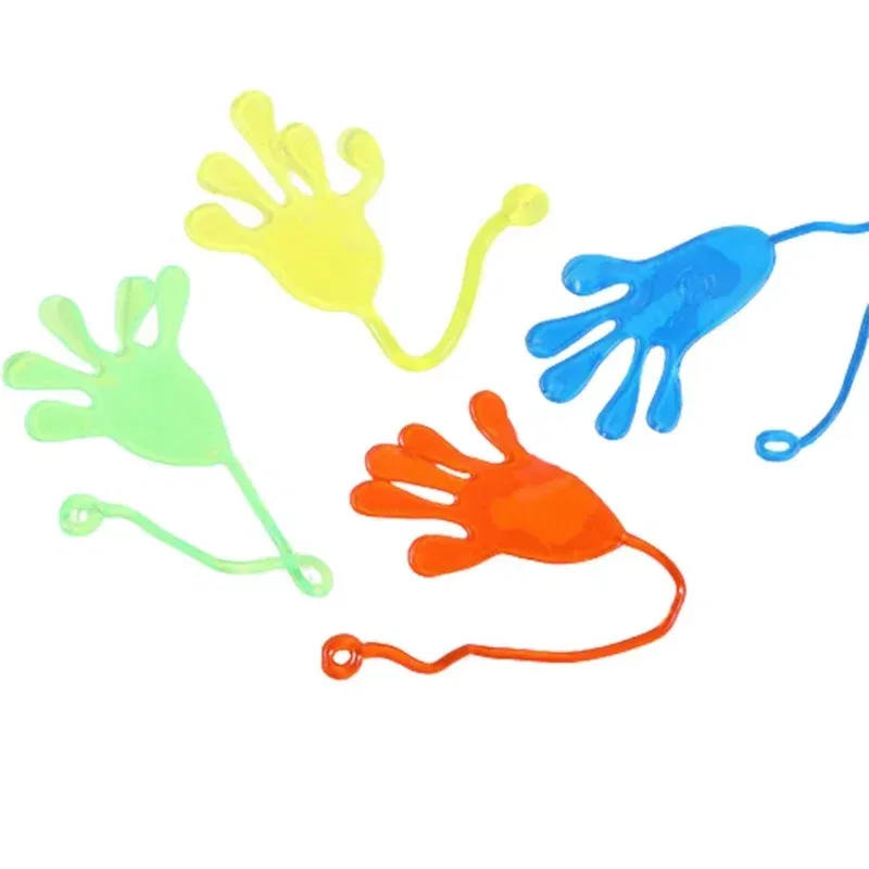Color: DEEP BLUE - 1pc Squishy Toy Slap Hands Palm Toy Elastic Sticky Toy For Kid Gift Party Gags Practical Jokes Elastic Creative Tricky Toys
