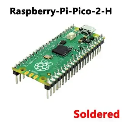 Blue Raspberry Pi Pico 2 RP2350 Pico2 Optional Pico2W 2 W ARM Cortex-M33 And RISC-V Hazard3 520KByte 4MByte QSPI Flash