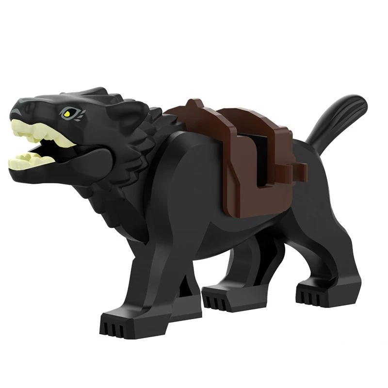 Color: black - Lord of the Rings Ogre Building Blocks Figures Bricks Educational Toys Cartoon Figures Action Toys Brick Kids Gifts