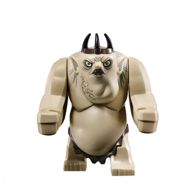 Color: black - Lord of the Rings Ogre Building Blocks Figures Bricks Educational Toys Cartoon Figures Action Toys Brick Kids Gifts