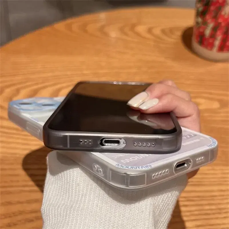 Color: Clear, Material: Genuine leather - Retro INS Sunset Sky Clouds Moon Pattern Case For Samsung Galaxy S10 S20 S21 S22 S23 S24 FE Plus Ultra Note 20 Shockproof Cover