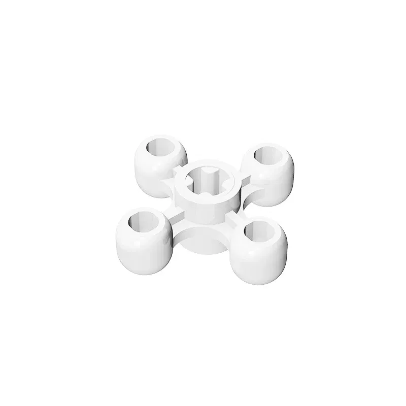 Color: WHITE - Gobricks GDS-1179 Technical Knob Cog / Gear / Wheel compatible  lego 32072 children's DIY Educational Building Blocks Technical