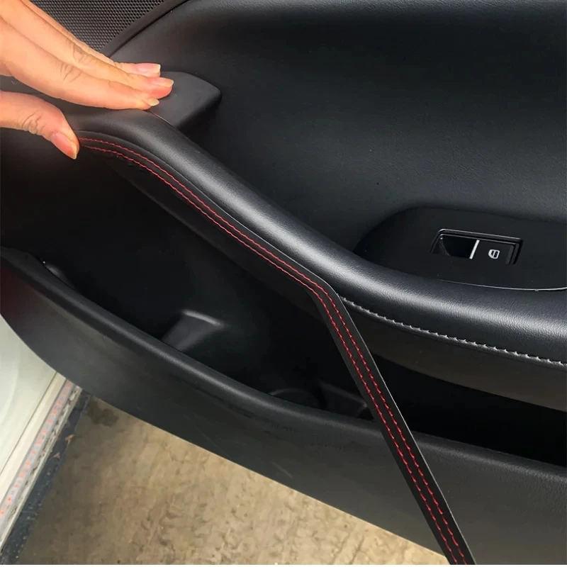 New Self-adhesive Moulding Trim Car Interior Styling Dashboard PU Leather Decoration Line DIY Braid Strip Car Decoration