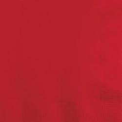 Classic Red Beverage Napkins - Pack of 50