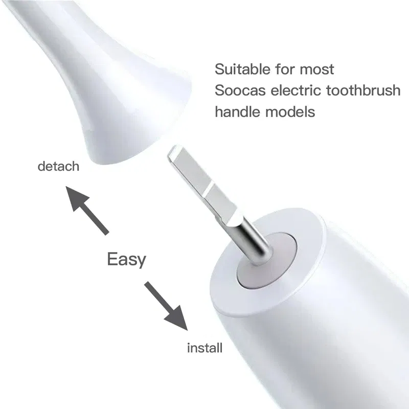 Color: Gold - Replacement Brush Head For Xiaomi Electric Sonic Toothbrush Soocas X5 X3 X1 X3U SOOCARE Soft Dupont Bristle Replaceable Heads