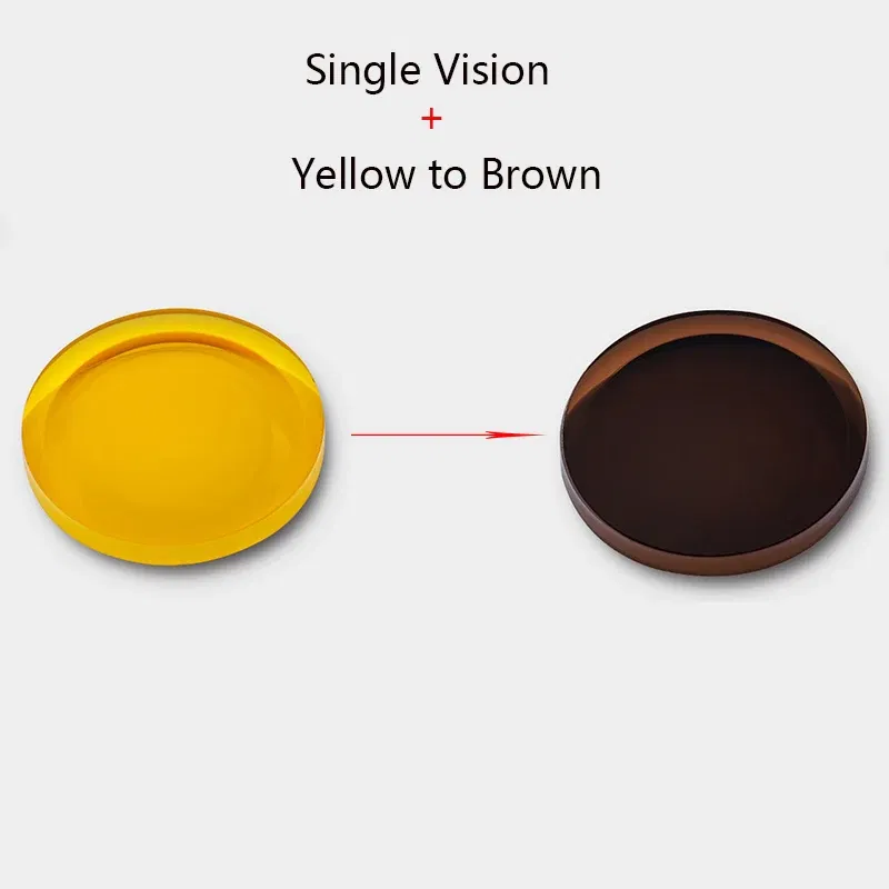 Lenses Color: GRAY, Lens Index: 1.61 - 2 PCs 1.56 1.61 1.67 Photochromic Polarized Prescription Glasses Lenses Myopia Progressive Sunglasses Lens Anti-reflection/glare