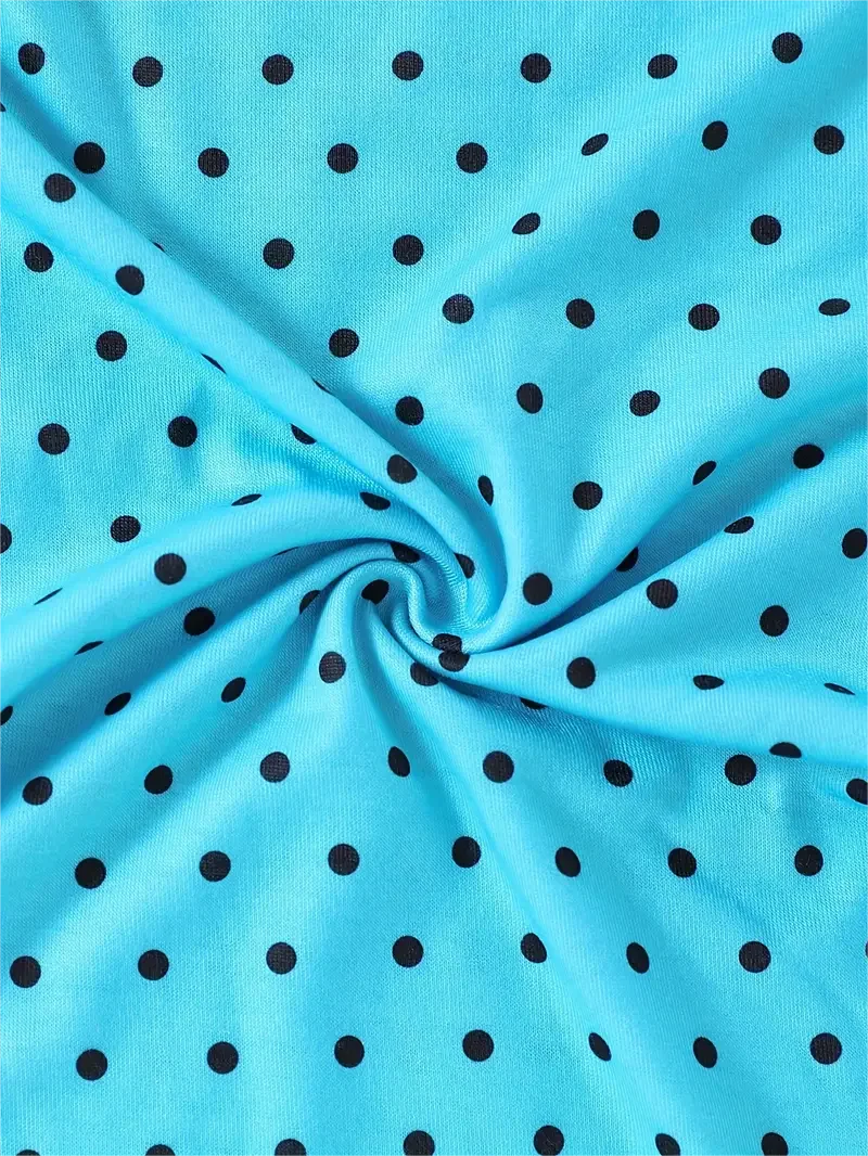 Kid Size: 4T - Dots & Kitty Print Girls Long Sleeve Dress, Spring and Autumn everyday sweet casual dress, parties, gifts