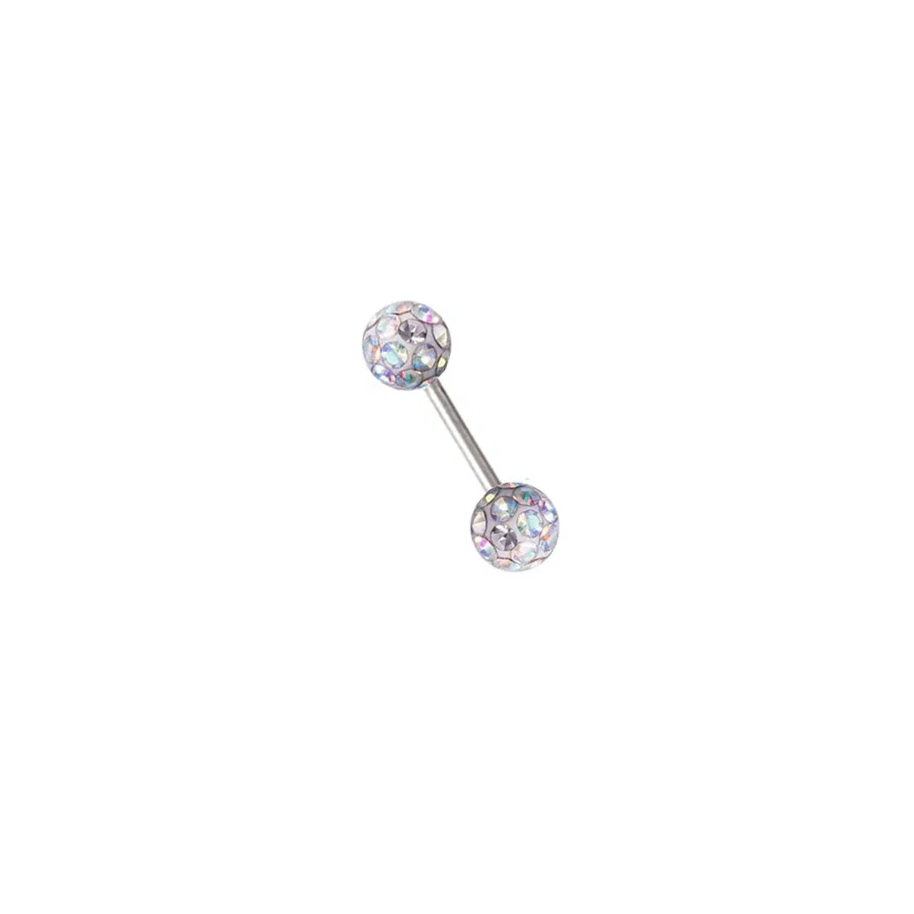 Metal color: Antique Copper Plated, Main Stone Color: GRAY - 16g 1.2mm Coated Crystal Steel Ear Stud Tragus Helix Cartilage 3/4/5mm CZ Ball 6/8/10/12/14mm Bar Barbell Piercing