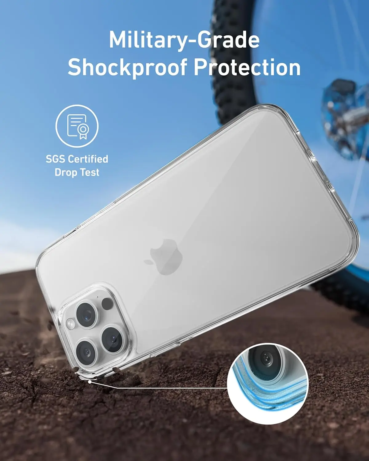 Color: Beige, Material: PE - For iPhone 16 15 14 13 12 Pro Max Case Clear, Slim Thin Lightweight Transparent [Non-Yellowing] Protective Phone Case