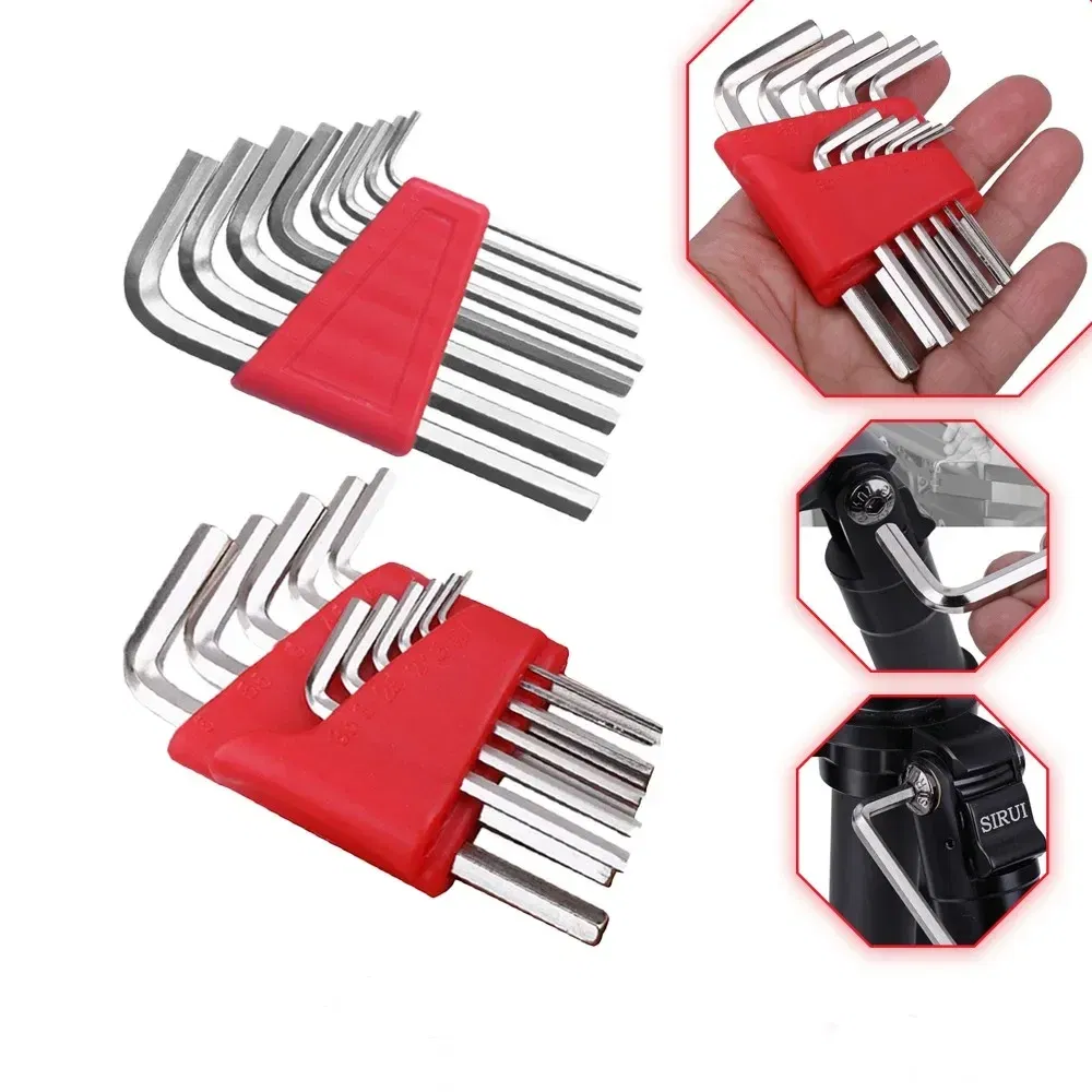 Color: PURPLE - 5/8/11 Pcs Metric Allen Wrench Set Inch Wrench L Wrench Keys Size Allen Key Short Arm Vehicle Repair Tool Set Home Hand Tools