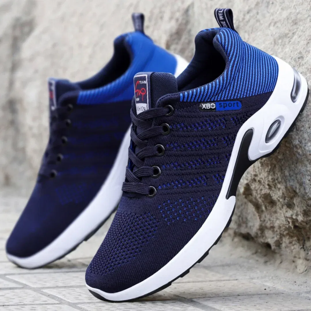 Color: Blue, Shoe Size: 43 - sneakers Men 2025 new men's shoes lace-up running shoes Light casual sneakers