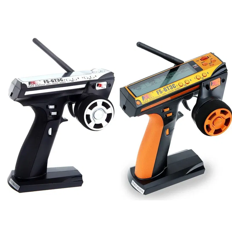 Color: Silver - Flysky FS-GT3C 2.4Ghz 3CH Remote Controller LCD Radio Transmitter with FS-GR3E Receiver for RC Car Truck Crawler Boat