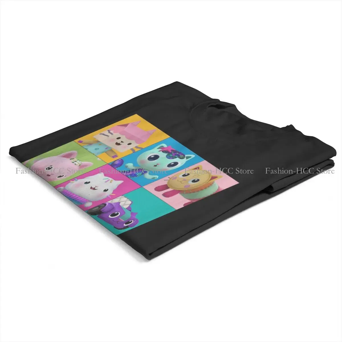 Color: black, Size: XXXL - Essential Style Polyester TShirt Gabby's Dollhouse Gabby Cartoon Comfortable Hip Hop Gift Idea T Shirt Stuff
