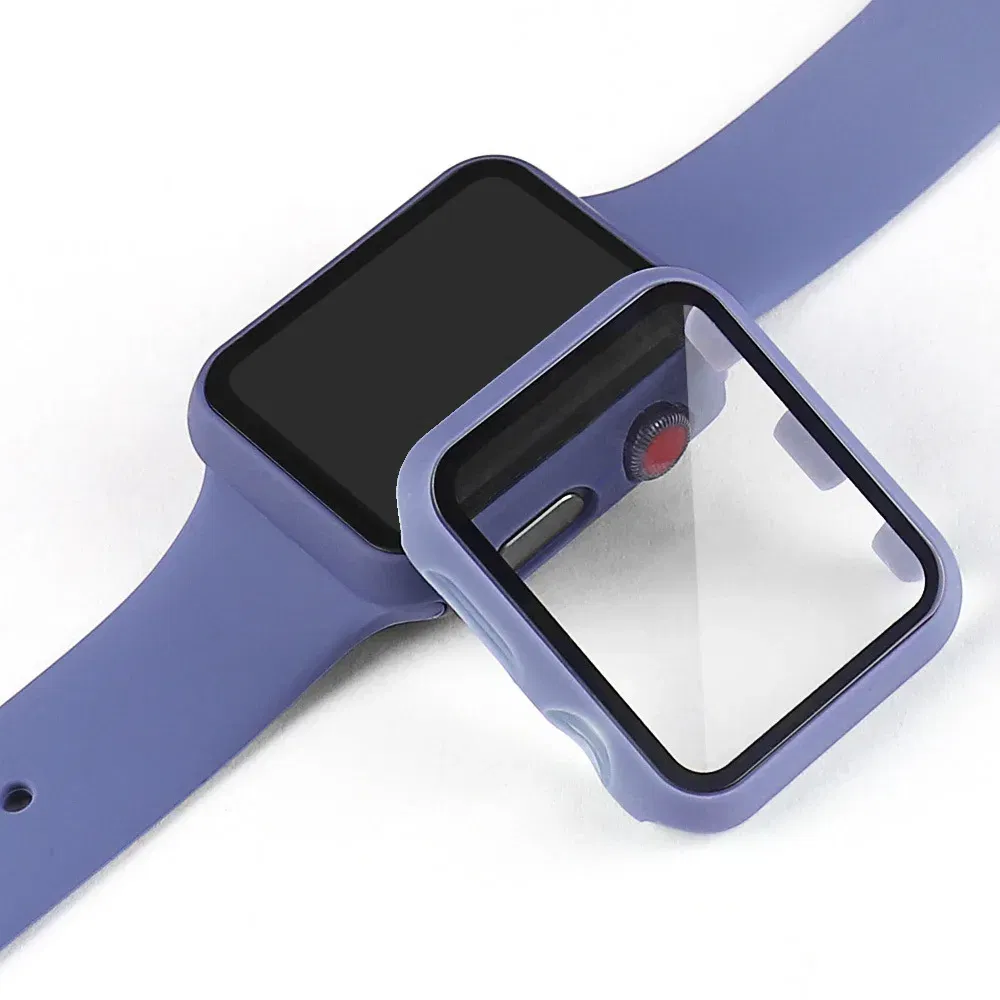 Dial Diameter: 4 - 6.9 Inches, Color: Translucent - Tempered Glass+cover For Apple Watch 9 8 41mm 45mm 42mm 38mm PC Bumper Screen Protector Case IWatch Series 7 6 5 4 Se 44mm 40mm