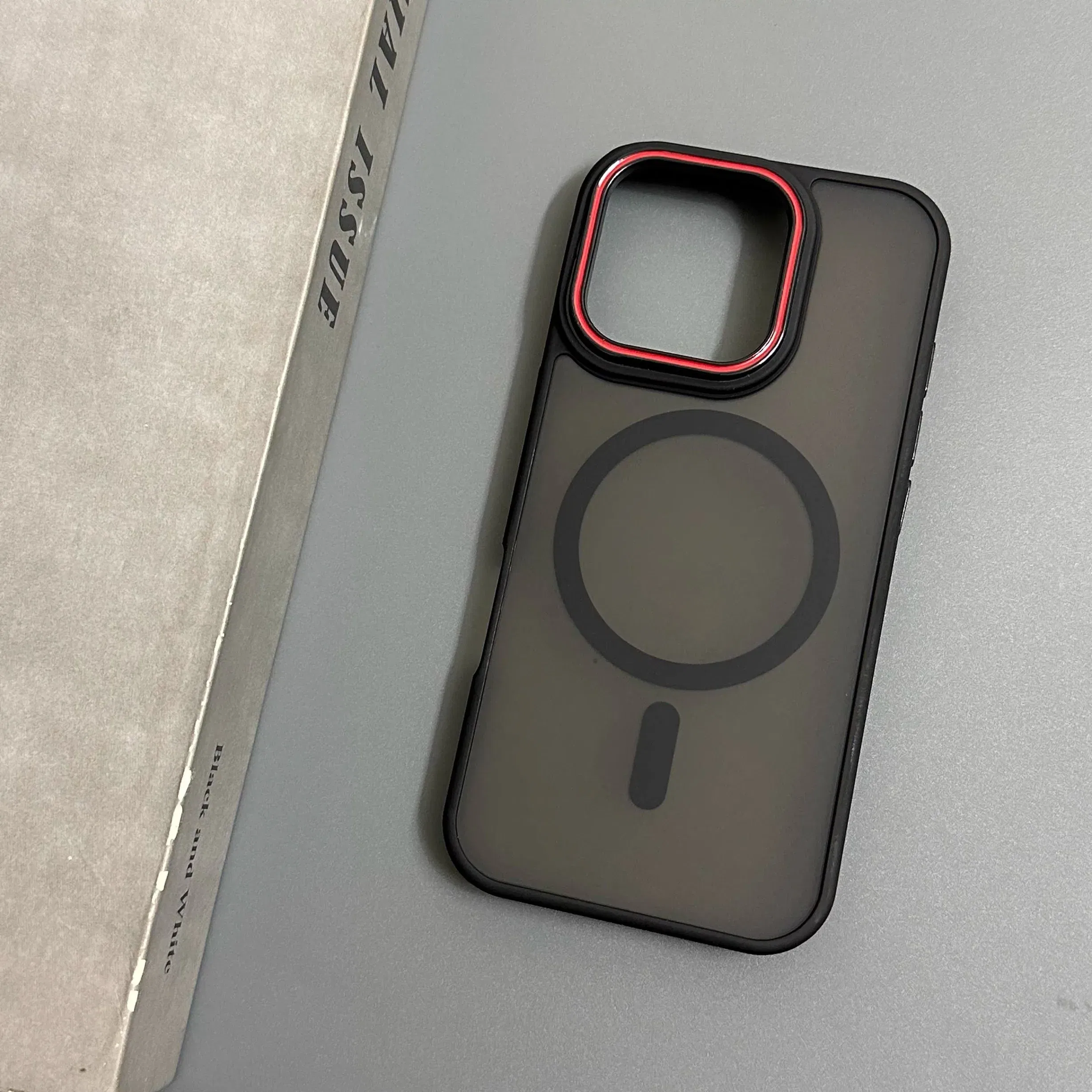 Color: black, Compatibility by Model: iPhone 16 - Wireless Charging Matte Magnetic Case for iPhone 17 16 ProMax 15 14 Plus 13 12 11 17 Air Anti Fall Bumper Translucent TPU Cover