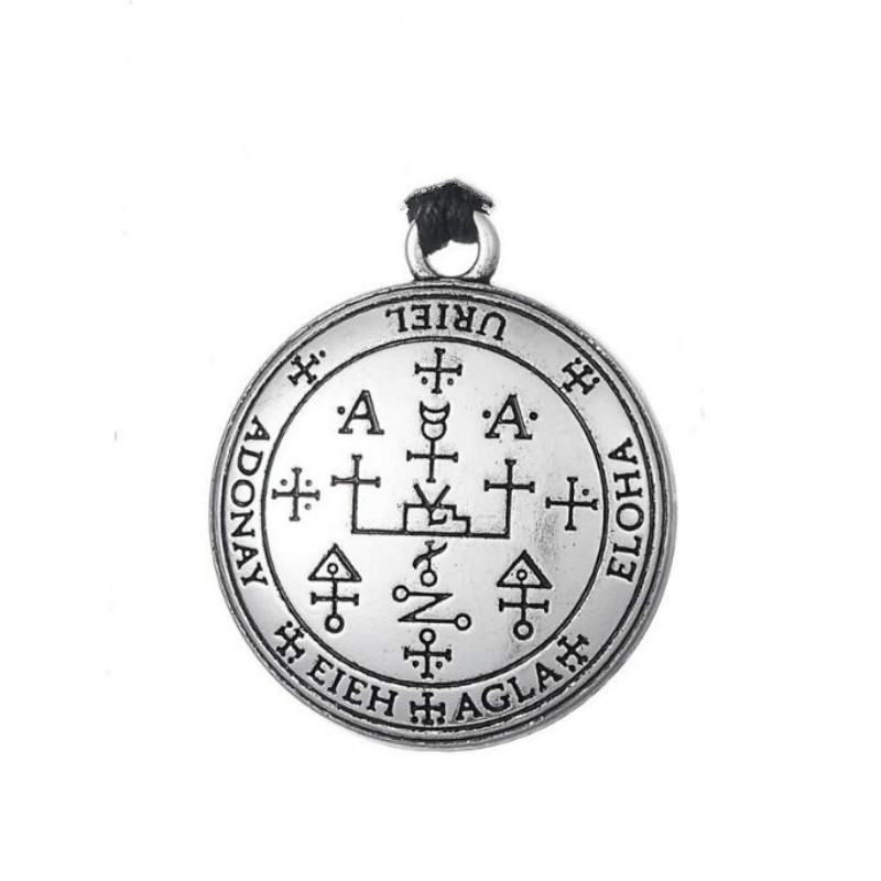 Metal color: Titanium Plated - Dawapara DIY Pendants for Necklace Archangel Michael Raphael Uriel Gabrie Talisman Angel Men Pendant&Necklace Women