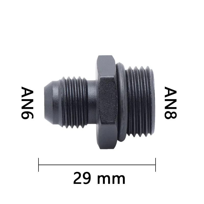 Color: SKY BLUE - Oil Hose Straight Fitting Hose Adapter Oil Cooler Fitting An6 to An6 An8 An10 1/2 1/8 3/8 1/4 NPT 5/16,AN10 AN8 to 9MM M18 M12