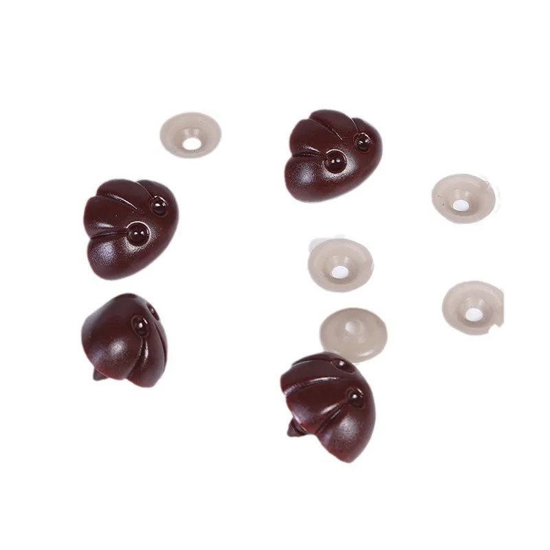 Color: black, Size: M - DIY 10Pcs 5/12/20MM Dog Nose Smooth Accessory Plug in Animal Plastic Personalized Nose Crochet Toy Doll Making Supply Plush Doll