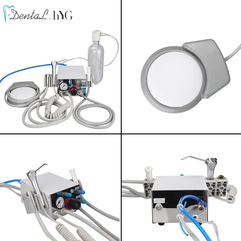 Color: Black, Ships From: CHINA - Portable Dental Turbine Unit Air Control 3 Way Syringe Handpiece Tubing Foot Switch Dental Equipments Work With Air Compressor