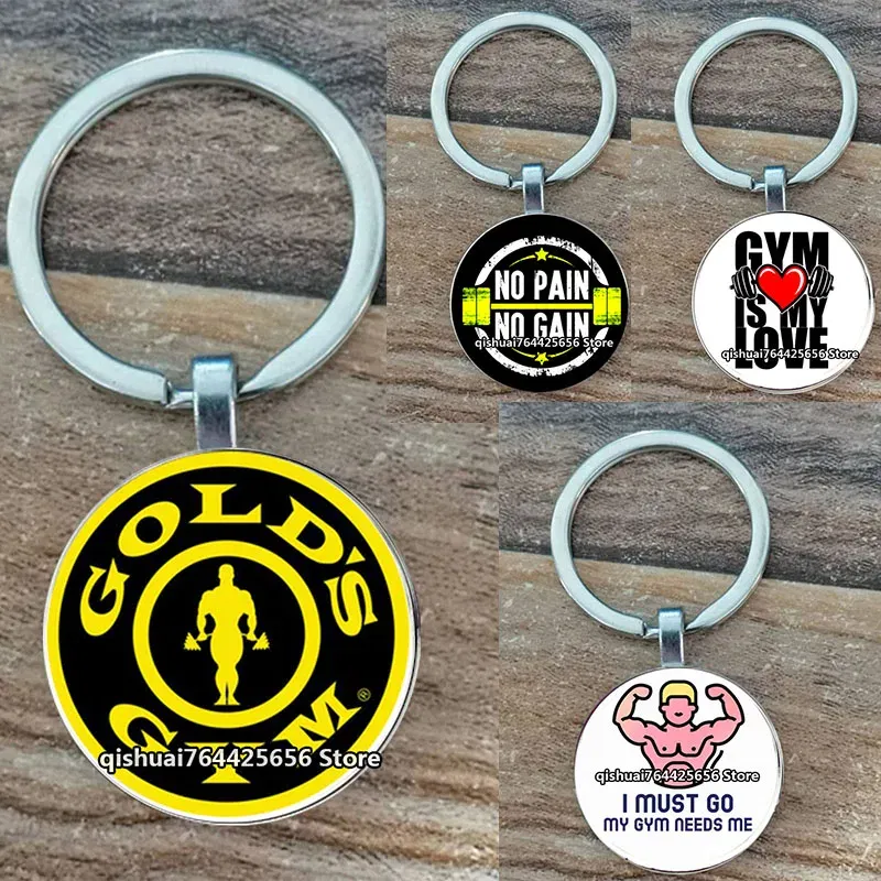 Color: Pink - Gym Keyring Keychain Suitable For Bodybuilding Athletes Heavy Men Boys Bodybuilding Sports Unisex Men Tactical Rock Keyring Keyc