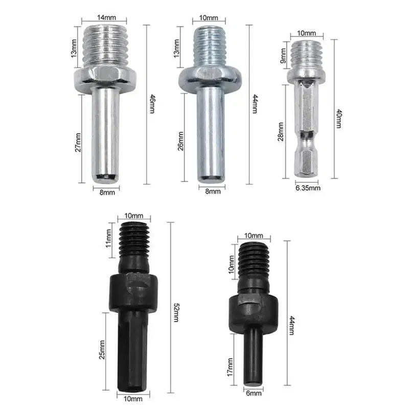 Color: Light Grey, Ships From: CHINA - Hexagon Adapter Drill Chuck M14 Polishing Disc Connecting Rod For Electric Drill Sanding Pad Screwdriver Power Tool
