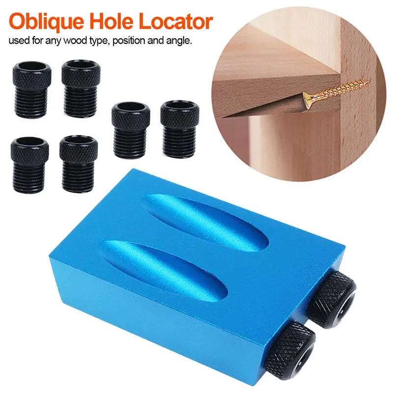Color: Green, Purple, Ships From: CHINA - ZK30 15 Degree Oblique Hole Locator Angle Drilling Locator Aluminium Woodworking Drill Bits Jig Clamp Kit Guide Wood Hand Tools