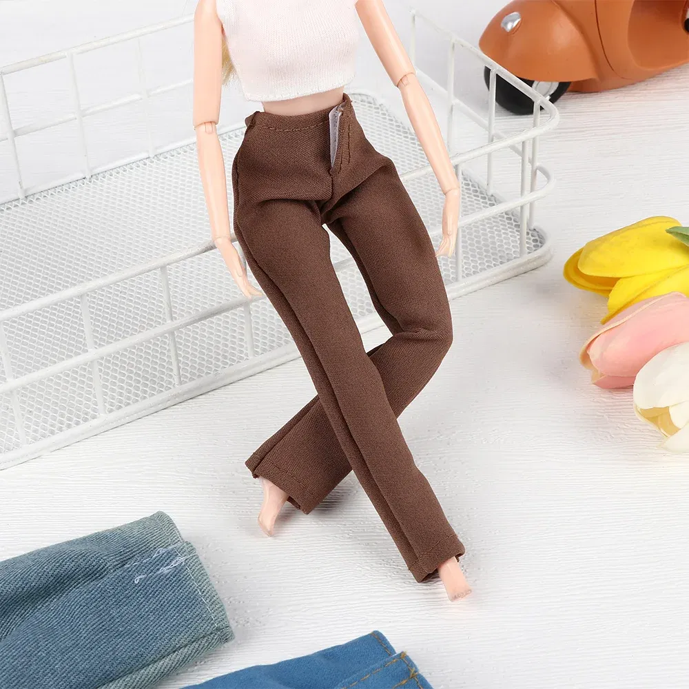 Color: plum - High Quality 1/6 Male Doll Clothes Jeans Pants For Ken Doll Trousers Boyfriend Ken Prince Male Doll Casual Wear Doll Accessories