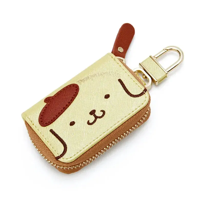 Color: black - Hello Kitty Car Key Case Cover Sanrio Key Organizer Melody Keychain Pouch Cinnamoroll Keychain Wallet Women Coin Purse Keychain