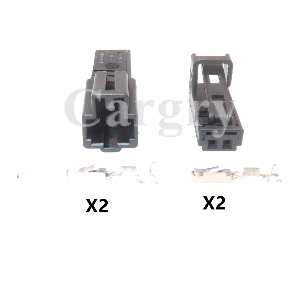 Color: WHITE - 1 Set 2P Automobile Speaker Wire Harness Socket with Wires AC Assembly for VW Audi 1-1534113-1 1534155-1 4B0971832 4E0972575