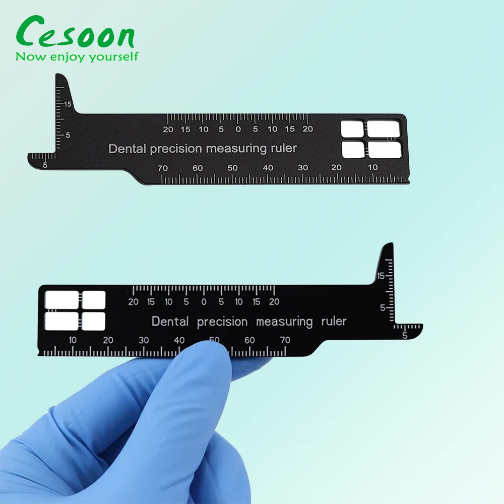 Dental Precision Measuring Ruler Span Scale Dentist Tools For Photography Endodontic Instruments Dentistry Laboratory Materials