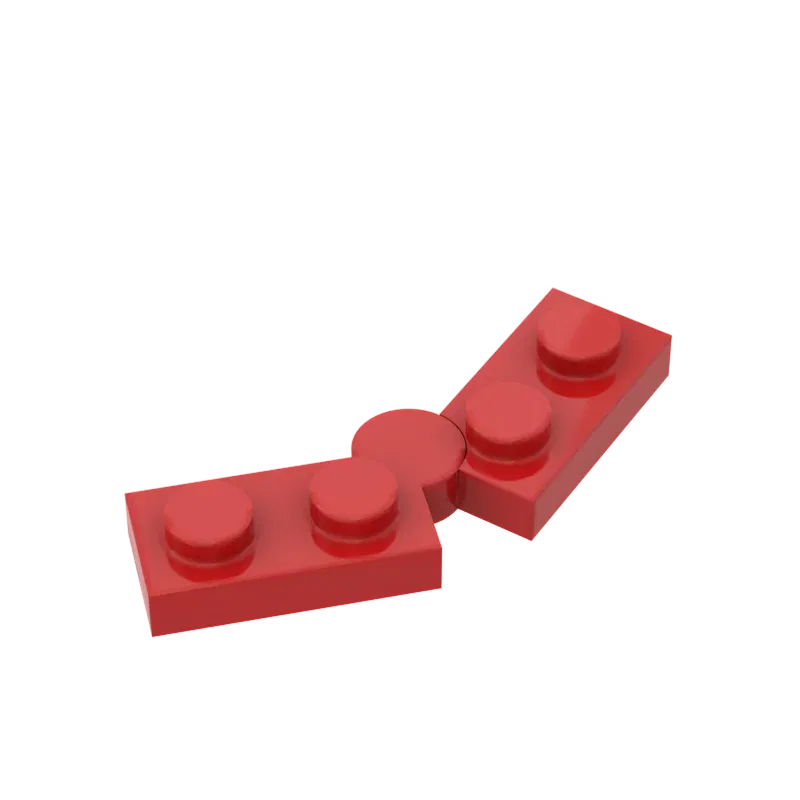 Color: Blue - 10pcs MOC Brick Parts 73983 19954 2429 Hinge Plate 1 x 4 Swivel Compatible Building Block Particle DIY Assmble Kid Brain Toy