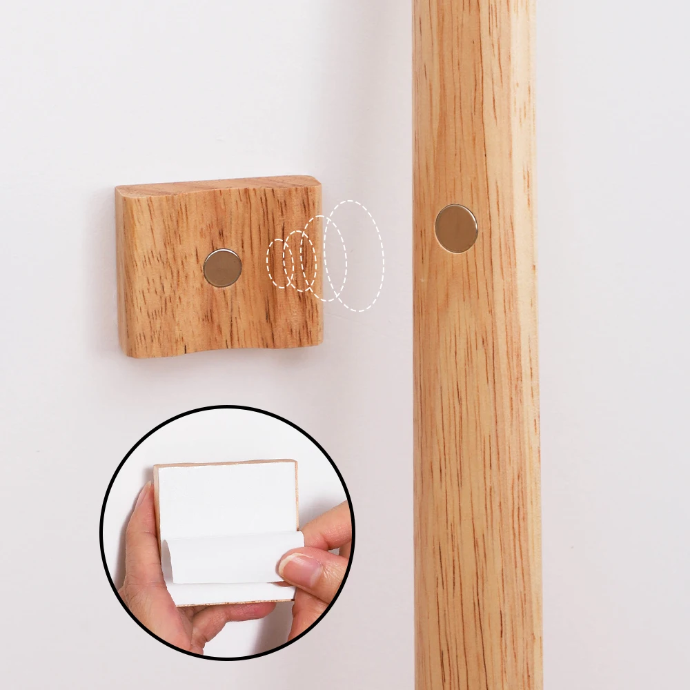 Color: Gold - 40/55/70cm Premium Rubber Wood Magnetic Shoe Horn - No Bending Needed, Elegant Shoe Helper