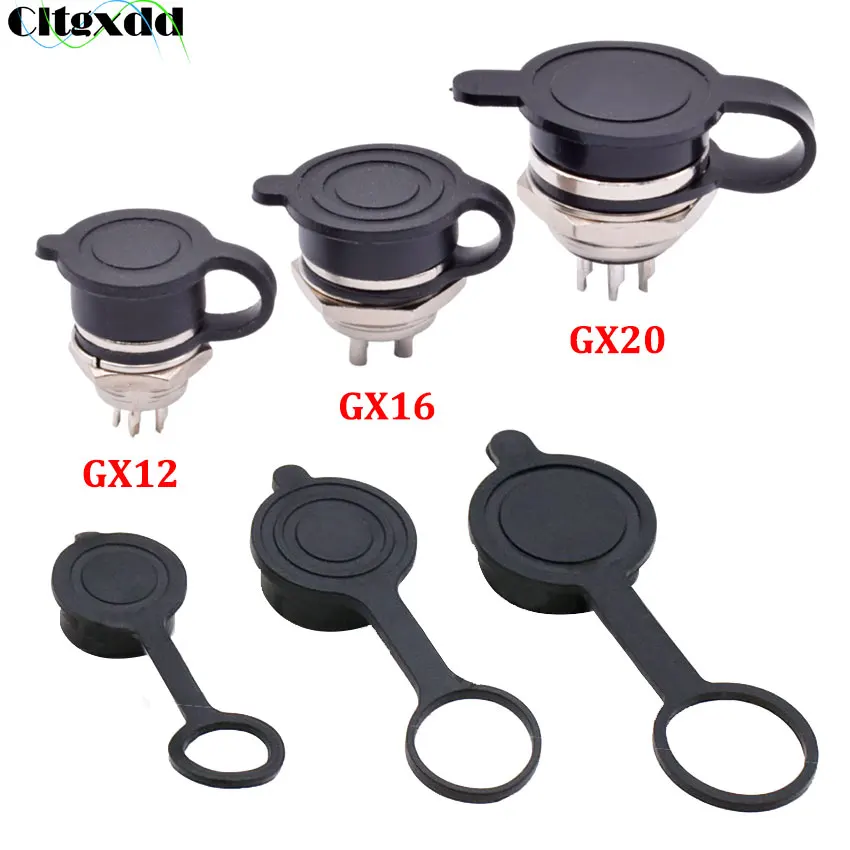 Color: Lavender - Cltgxdd 1pcs GX12 GX16 GX20 Aviation Circular Plug Socket Waterproof Dust Cap Welding Cable Connectors Rubber Protective Cover