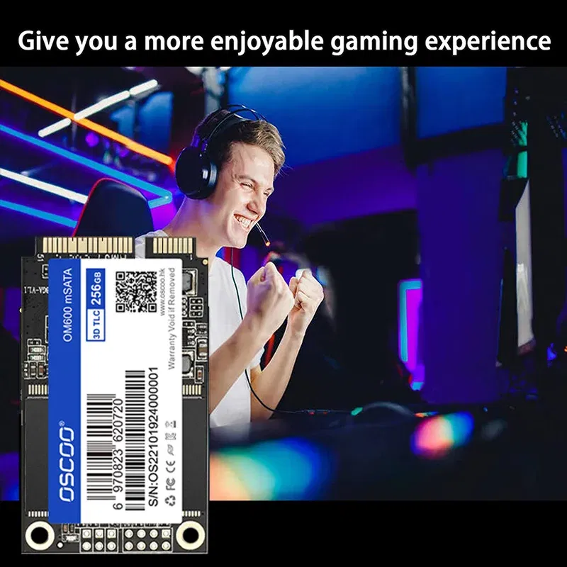 SSD Capacity: 256GB - mSATA SSD 128GB 256GB 512GB 1TB SATA Internal Solid State Hard Drive 6Gbps 3D NAND SSD For Desktop Laptop