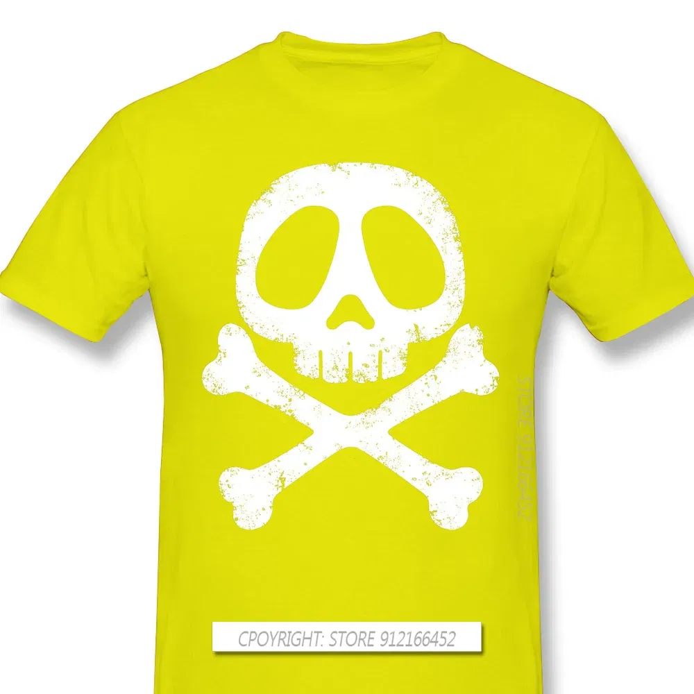 Color: Yellow, Size: S - Cool Black TShirt Space Pirate Captain Harlock Arcadia Kei Yuki Anime Homme T-Shirts Tee Pure Cotton Oversize Short Sleeve