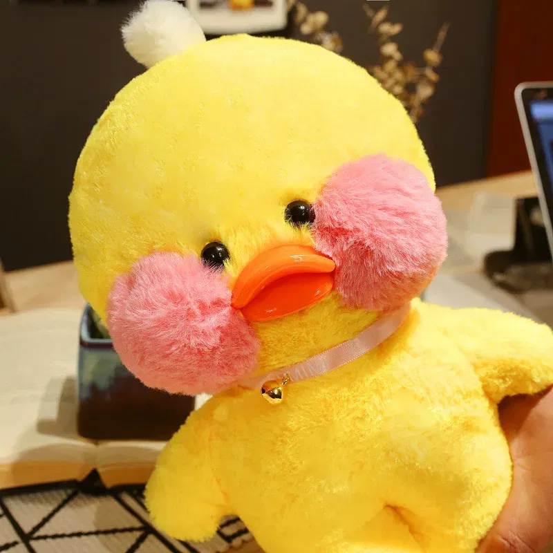 Color: WHITE, Height: 11cm-30cm - 30cm Cute LaLafanfan Cafe Duck Plush Toy Kawaii LaLafanfan Duck Doll Soft Stuffed Animal Plush Pillow Birthday Gifts for Kids