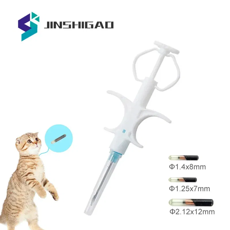 Color: Green - 100pcs/Pack Pet EM4305 Microchip 134.2KHz FDX-B Animal ID Chip Animal Microchip Syringe International Standard
