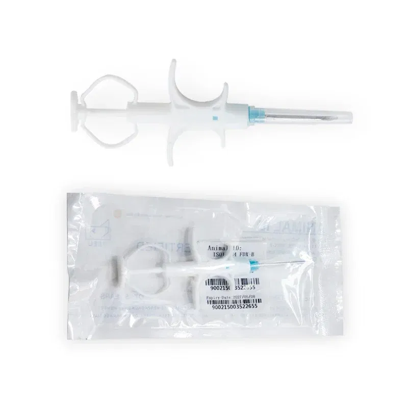 Color: Green - 100pcs/Pack Pet EM4305 Microchip 134.2KHz FDX-B Animal ID Chip Animal Microchip Syringe International Standard