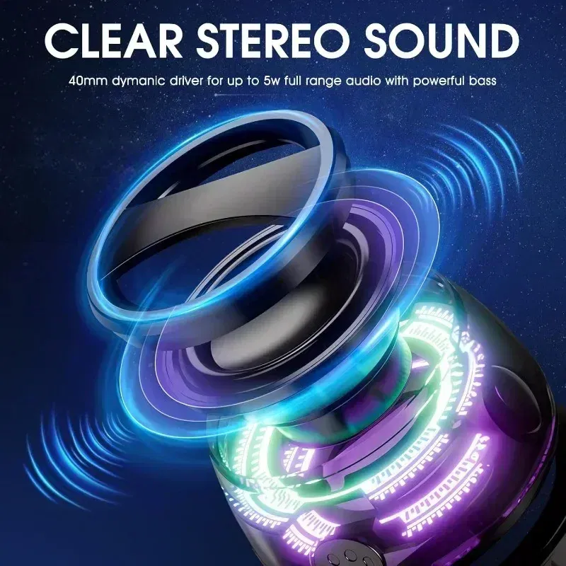 Color: WHITE, Ships From: CHINA - Portable Bluetooth Speaker G200 RGB Lighting Magnetic Speaker BT5.3 Mini Sound Box 7 Hours Playback Phone Holder
