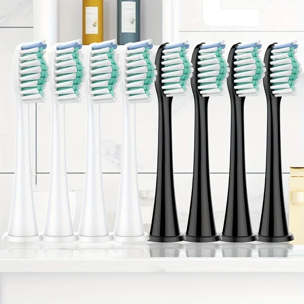 Color: Brown - Electric toothbrush replacement head, Philips Sonicare toothbrush head, sonic vibration cleaning toothbrush head